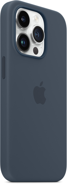 Etui Apple MagSafe Silicone Case do Apple iPhone 14 Pro Storm Blue (MPTF3) - obraz 3
