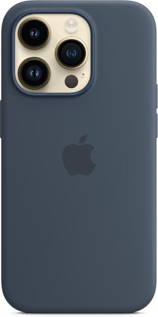 Etui Apple MagSafe Silicone Case do Apple iPhone 14 Pro Storm Blue (MPTF3) - obraz 4