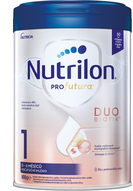 Смесь молочная сухая Nutrilon Profutura 1 для питания детей от 0 до 6 месяцев 800 г (8718117612086) - изображение 1