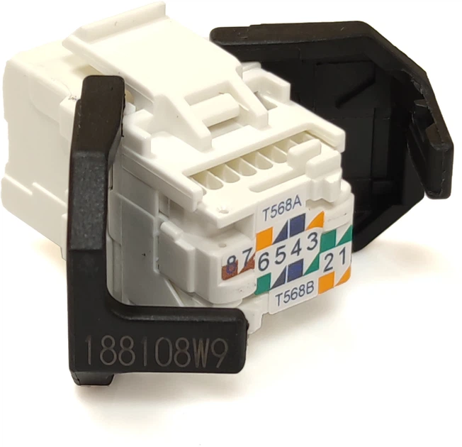 Модуль Corning RJ45 UTP кат. 6 самозажимной KeyStone Белый (FQ100031241) - изображение 3