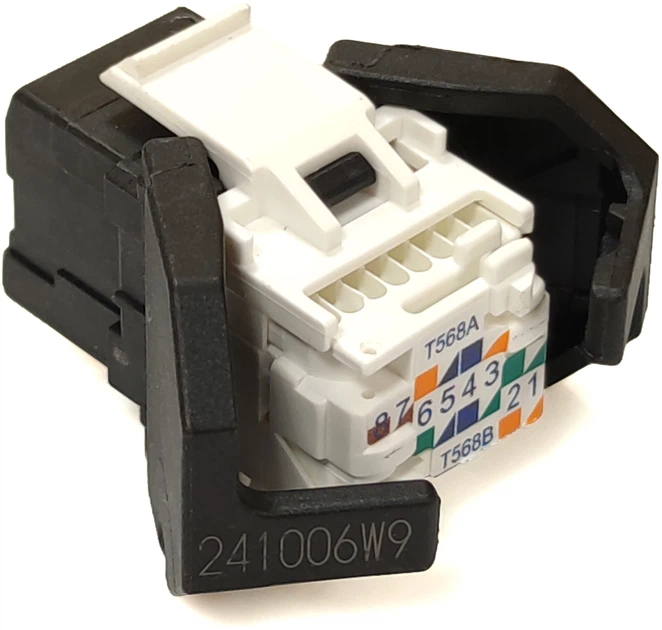 Модуль Corning RJ45 UTP кат. 6 самозажимной KeyStone Черный (FQ100031266) - изображение 3