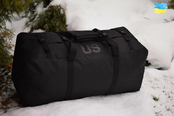 Сумка тактична баул US Cordura600 65 л Чорний - изображение 1