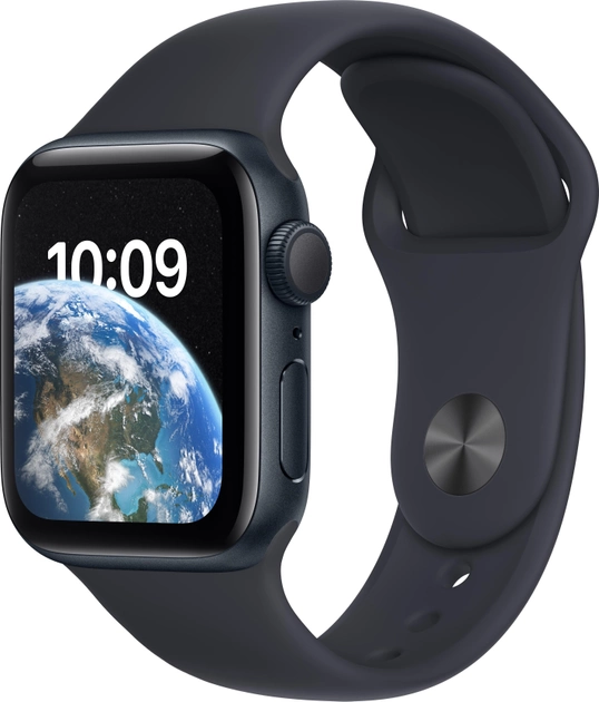 Smartwatch Apple Watch SE (2022) GPS 40mm Midnight Aluminium Case with Midnight Sport Band (MNJT3) - obraz 1