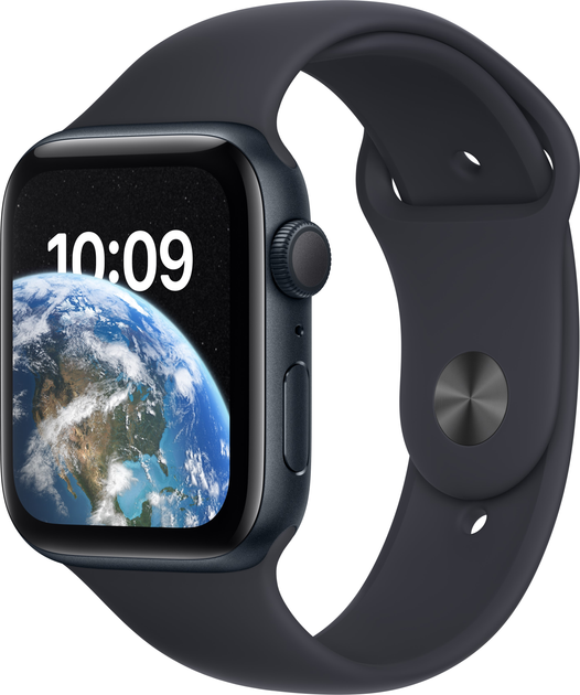 Smartwatch Apple Watch SE (2022) GPS 44mm Midnight Aluminium Case with Midnight Sport Band (MNK03) - obraz 1