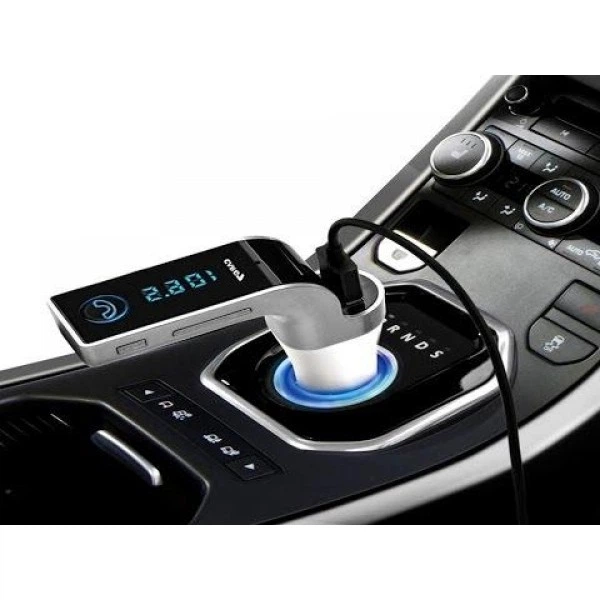 FM Модулятор Трансмиттер для авто с Bluetooth CARG 7 Серебро - изображение 2