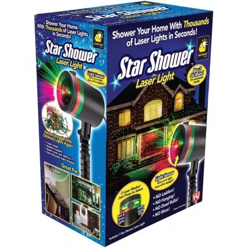 Новогодний мощный лазерный яркий проектор Star Shower Laser Light для дома или квартиры - Фото 3 Новогодний мощный лазерный яркий проектор Star Shower Laser Light для дома или квартиры - изображение 3