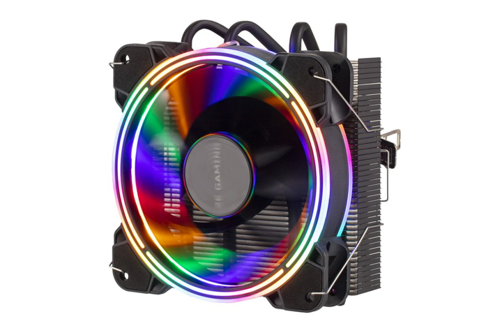 Процесорний кулер 2E GAMING AIR COOL (AC120T4) RGB,775,115X,1366, FM1,FM2,AM2,AM2+,AM3,AM3+,AM4, 120мм, 2510-4 pin, TDP 130W - изображение 2