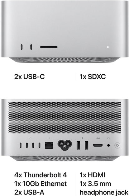 Komputer Apple Mac Studio M1 Max/24 rdzeni GPU/32GB/512GB (MJMV3) - obraz 5