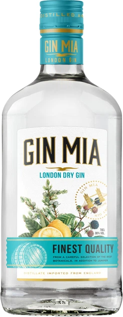 Gin ninomiya！ Джин Gin Mia London Dry Gin 0.7 л 38% (8006063902123) – фото