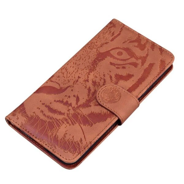 Чехол-книжка Deexe Tiger для Xiaomi Poco X6 Pro - Brown - Фото 3 Чехол-книжка Deexe Tiger для Xiaomi Poco X6 Pro - Brown - изображение 3
