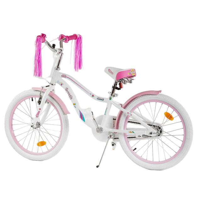 Детский велосипед для девочки 6-8 лет Corso Sweety 20 дюймов Белый с ...