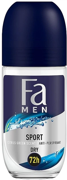 Антиперспірант роликовий - Fa Sport Sporty Fresh 50ml (50ml) (935022-1189660-2) - Фото 1 Антиперспірант роликовий - Fa Sport Sporty Fresh 50ml (50ml) (935022-1189660-2) - зображення 1