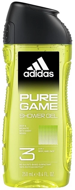 Гель для душа - Adidas Pure Game 250ml (250ml, 400ml) (924589-1173634-2) - Фото 1 Гель для душа - Adidas Pure Game 250ml (250ml, 400ml) (924589-1173634-2) - изображение 1