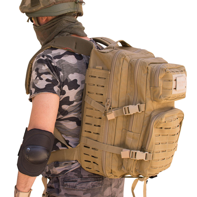 Тактический Рюкзак Военный Рюкзак Водостойкий Антивыгорающий Прочный Рюкзак на 36л - изображение 1