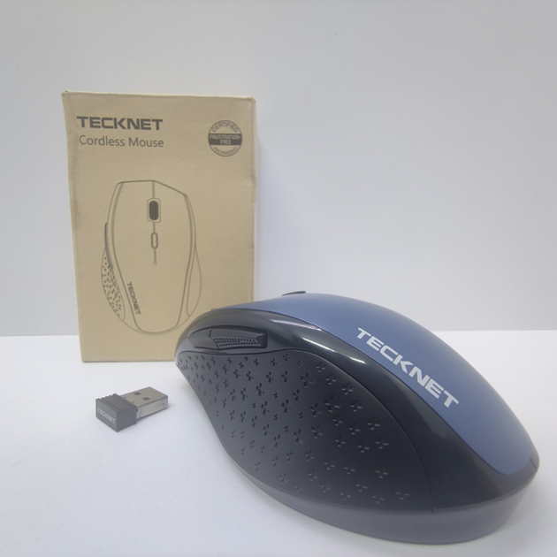 Беспроводная Bluetooth Мышь Tecknet EWM01002 Blue (DT),б/У - изображение 2