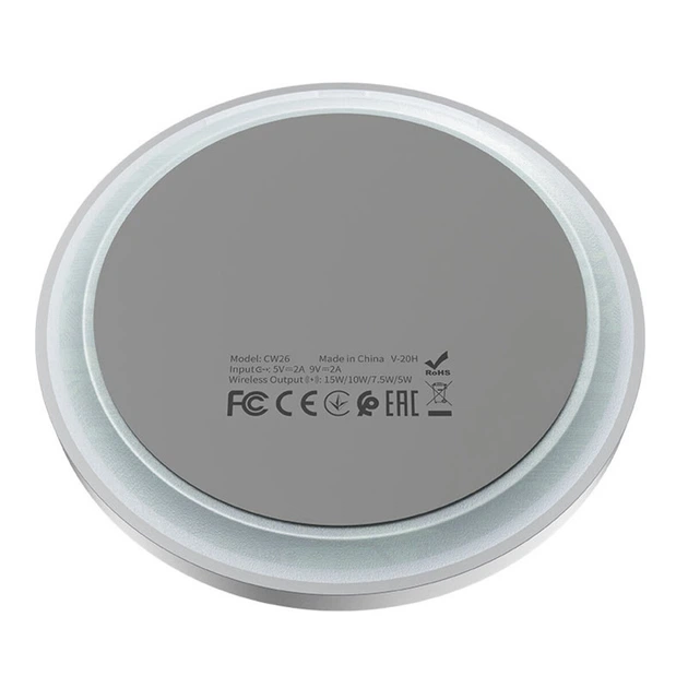 Беспроводное зарядное устройство HOCO CW26 Powerful 15W wireless fast charger - изображение 3