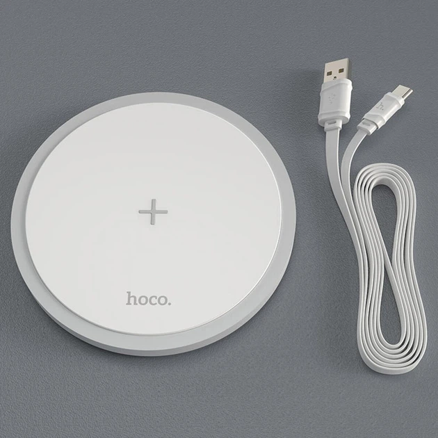 Беспроводное зарядное устройство HOCO CW26 Powerful 15W wireless fast charger - изображение 4