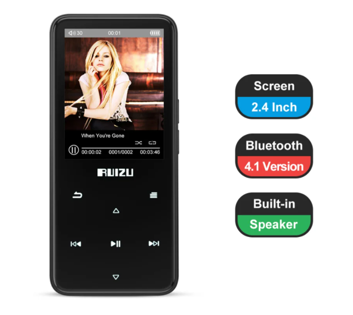 MP3 Плеер RuiZu D10 Max HI-FI 8Gb Bluetooth Original Черный - Фото 4 MP3 Плеер RuiZu D10 Max HI-FI 8Gb Bluetooth Original Черный - изображение 4