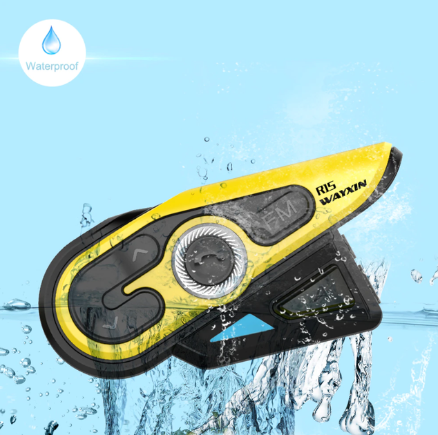 Мотогарнитура Bluetooth на шлем, ПАРА, интерком 1200 м Wayxin R15 - изображение 4