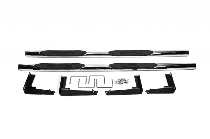 Боковые трубы B124501 76мм (2 шт., нерж) для Fiat Fullback 2016-2024 гг - изображение 1