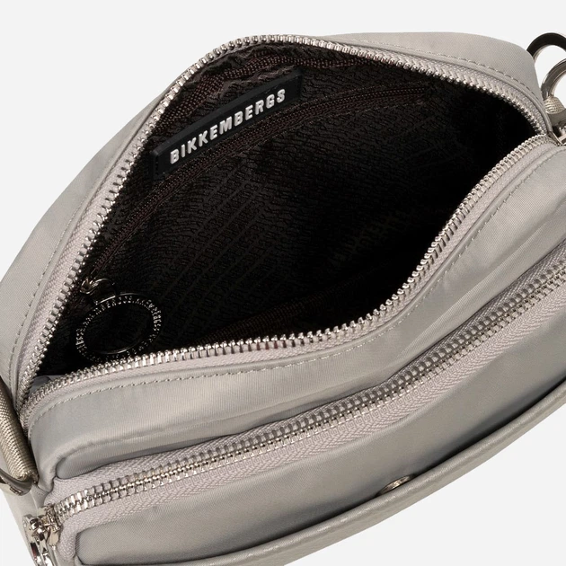 Torebka crossbody damska Bikkembergs Gianna BKBA00113T Szary (8052579045311) - obraz 3