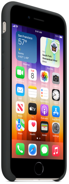 Панель Apple Silicone Case для Apple iPhone SE Midnight (MN6E3) - зображення 5