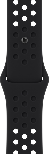 Pasek Apple Nike Sport Band do Apple Watch 45mm Regular Black/Black (MPH43) - obraz 1