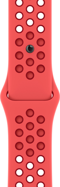 Pasek Apple Nike Sport Band do Apple Watch 45mm Regular Bright Crimson/Gym Red (MPHA3) - obraz 1