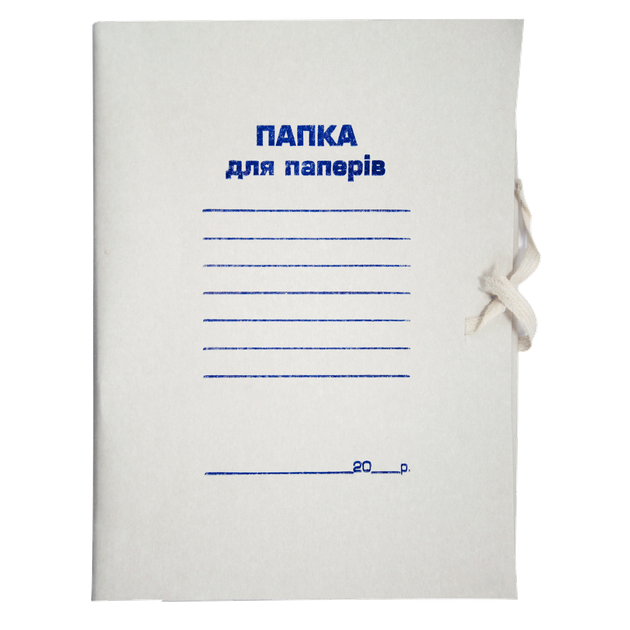 Папка на зав'язках картонна Buromax А4 клеєний клапан (BM.3359) - Фото 1 Папка на зав'язках картонна Buromax А4 клеєний клапан (BM.3359) - зображення 1