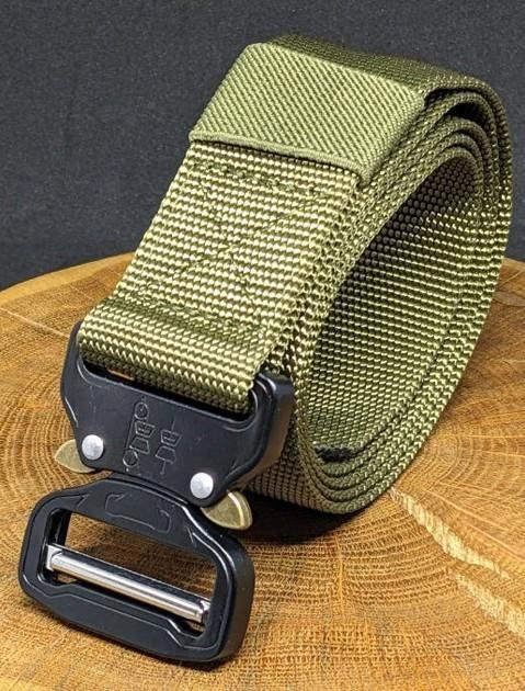Тактический военный ремень Tactical армейский брючной пояс унисекс Olive (820-olive) - изображение 1