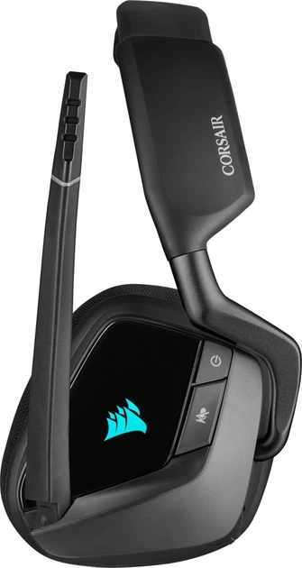 Słuchawki Corsair Void RGB Elite Wireless Carbon (CA-9011201-EU) - obraz 3