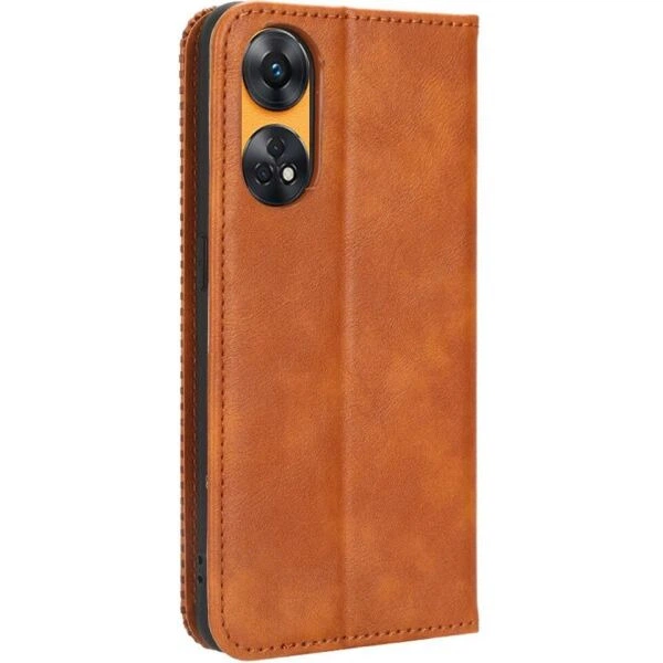 Чехол-книжка Deexe Retro Style для OPPO Reno8 T - Brown - Фото 5 Чехол-книжка Deexe Retro Style для OPPO Reno8 T - Brown - изображение 5