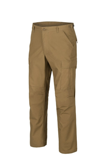 Брюки (Полікоттон Ріпстоп) BDU Pants - Polycotton Ripstop Helikon-Tex Coyote XS Тактичні чоловічі - зображення 1