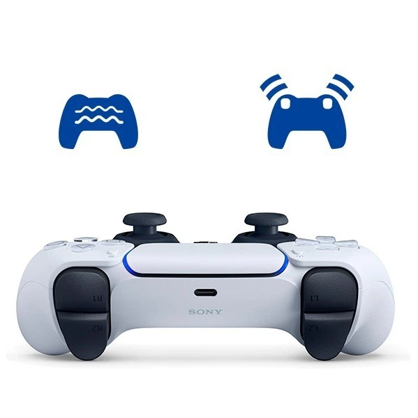 Комплект Геймпад Беспроводной Контроллер Sony PlayStation (PS5) DualSense White + Зарядная станция Держатель для Геймпада Sony DualSense Charging Station - изображение 6