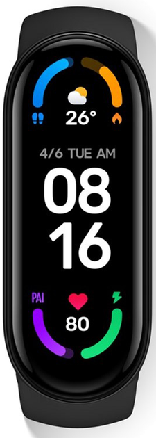 Xiaomi Mi Smart Band 6 Black (BHR4951GL) - зображення 1