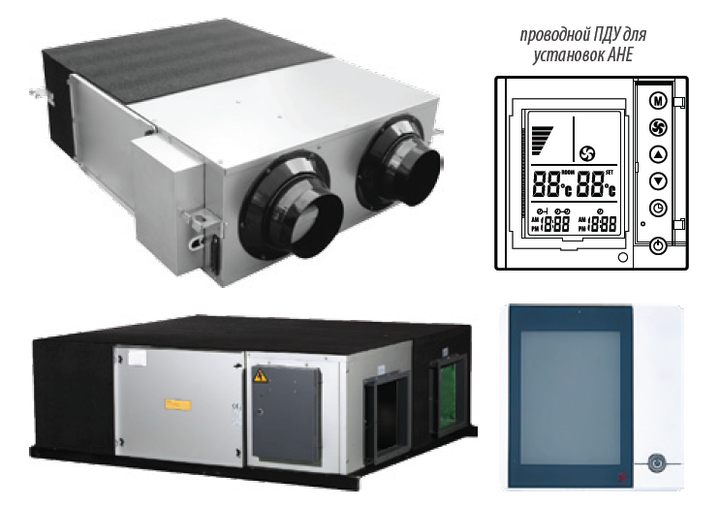 Приточно-вытяжная вентиляционная установка Idea AHE-60W/D – фото ...