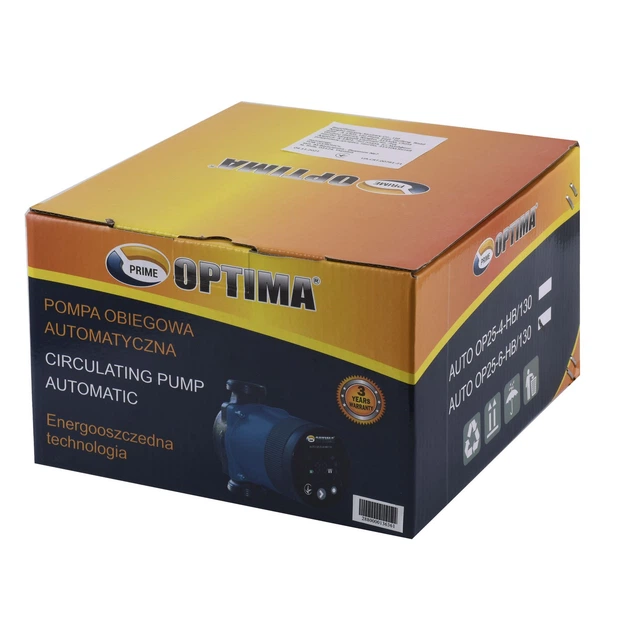 Насос циркуляционный энергосберегающий OPTIMA с мокрым ротором PRIME OP25-60AUTO 40Вт 4.2м³/ч Hmax 5.5м 1 1/4" 000024722 - Фото 5 Насос циркуляционный энергосберегающий OPTIMA с мокрым ротором PRIME OP25-60AUTO 40Вт 4.2м³/ч Hmax 5.5м 1 1/4" 000024722 - изображение 5