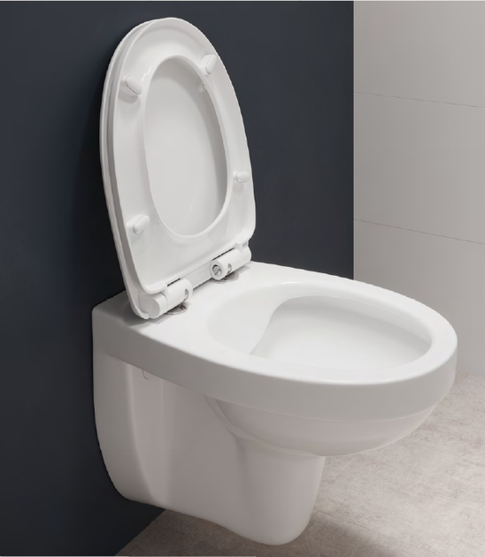 Унитаз подвесной CERSANIT Mito СЕТ 469 Cersania SimpleOn S701-554 c сиденьем Soft Close дюропласт - изображение 4