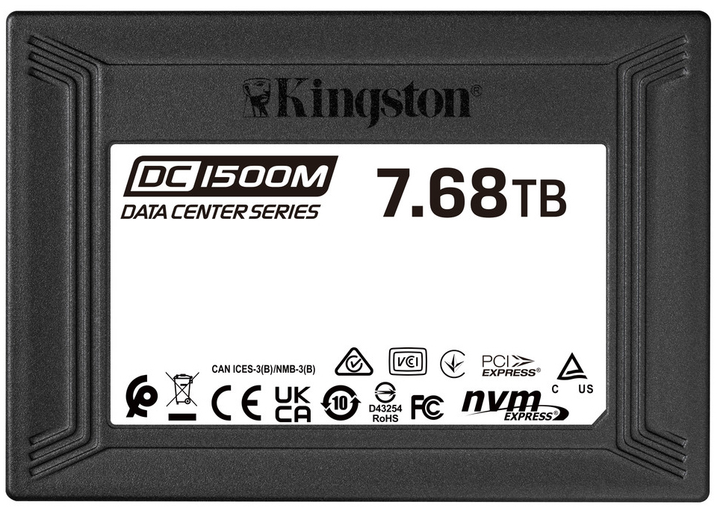 Dysk SSD Kingston DC1500M 7.68TB U.2 PCIe 3.0 x4 3D NAND (TLC) (SEDC1500M/7680G) - obraz 1