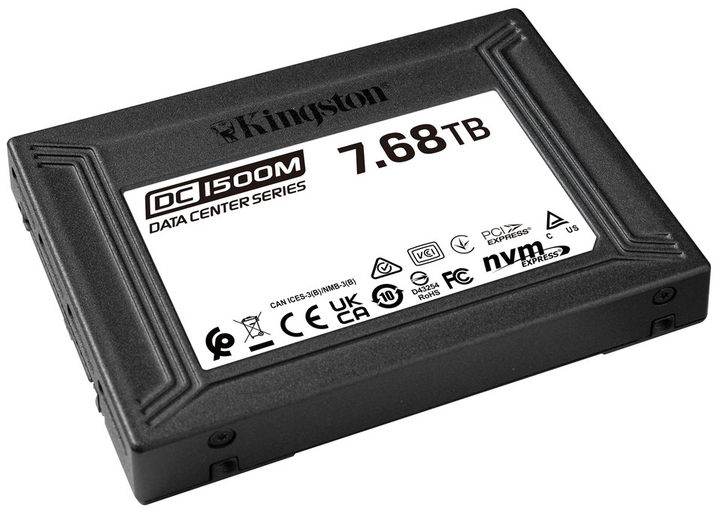 Kingston SSD DC1500M 7.68TB U.2 PCIe 3.0 x4 3D NAND (TLC) (SEDC1500M/7680G) - зображення 2