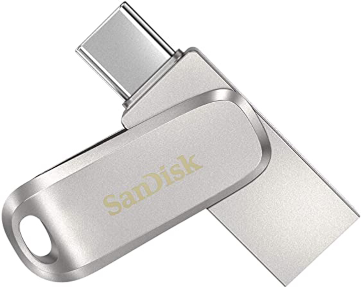 SanDisk Ultra Dual Luxe Type-C 128GB USB 3.1 Silver (SDDDC4-128G-G46) - зображення 1