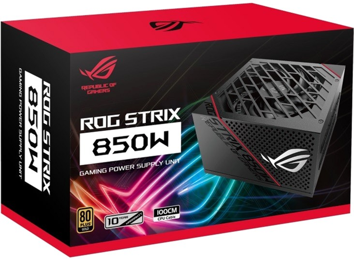 Zasilacz Asus ROG Strix 850W Złoty (90YE00A3-B0NA00) - obraz 8