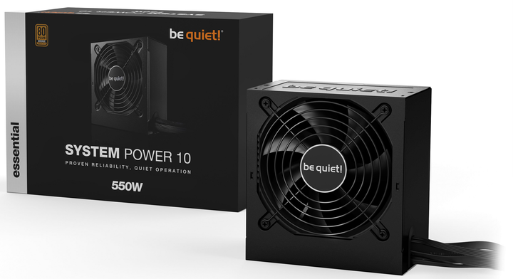 Zasilacz be quiet! BN327 System Power 10 550W Czarny (ZDLBEQOBU0083) - obraz 3