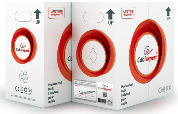 Вита пара Cablexpert FPC-5004E-SO/100C FTP CAT5e 100 м - зображення 3