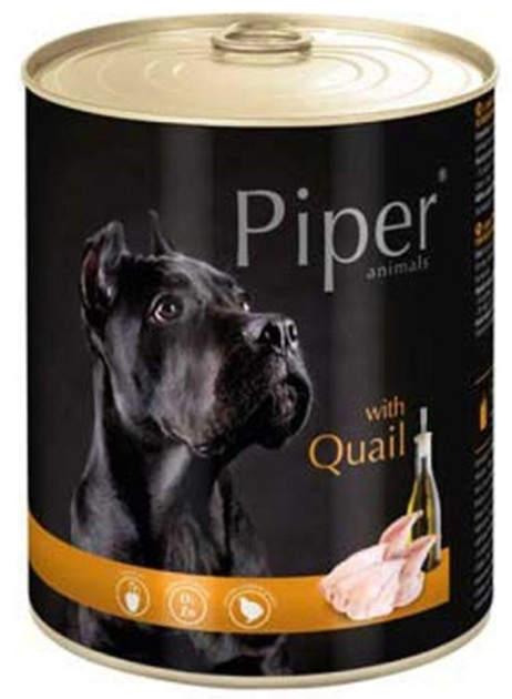 Mokra karma dla psów DOLINA NOTECI Piper z przepiórką - puszka 800g (5902921302360) - obraz 1
