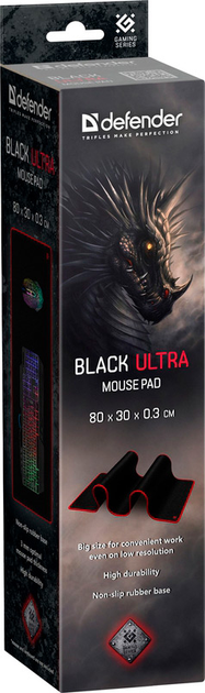 Ігрова поверхня Defender Ultra Black (4714033505611) - зображення 6