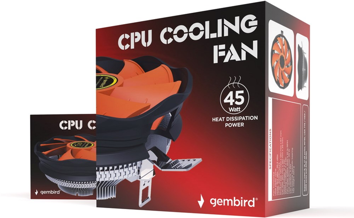 Кулер Gembird TDP 45 Вт (CPU-HURACAN-X30) - зображення 6