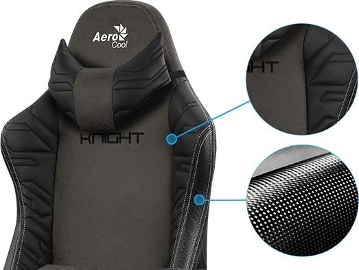 Fotel gamingowy Aerocool KNIGHT Steel Blue (KNIGHT_Steel_Blue) - obraz 10