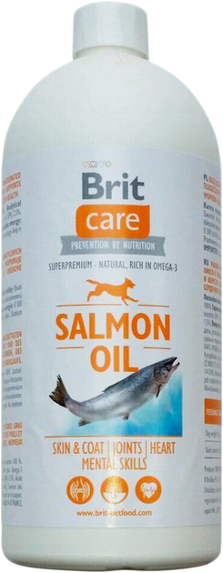 Olej z łososia dla psów na zdrowie skóry i sierści BRIT Care 1l 101117/442868 (8594031442868) - obraz 1