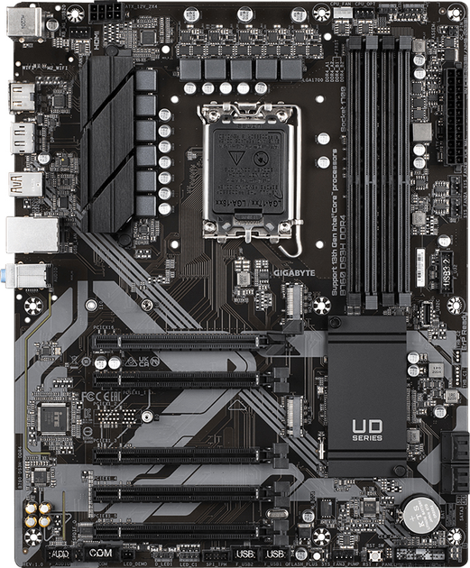 Материнська плата Gigabyte B760 DS3H DDR4 (s1700, Intel B760, PCI-Ex16) - зображення 1